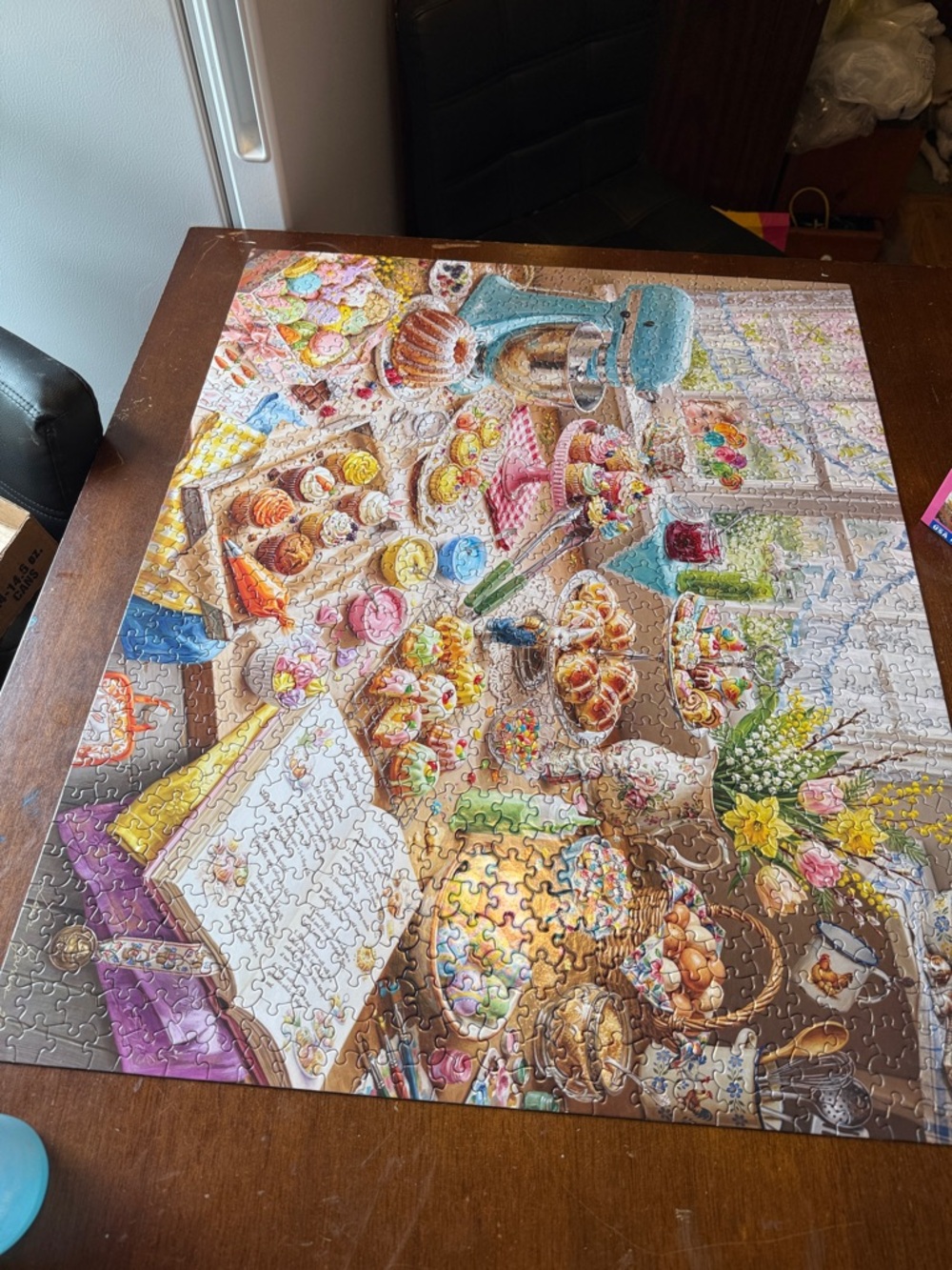 White Mountain "Easter Baking" 1000-Piece Puzzle - Pastel Multi - Picture 3 of 3